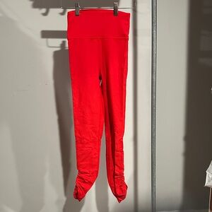 Vibrant Red Kids Leggings